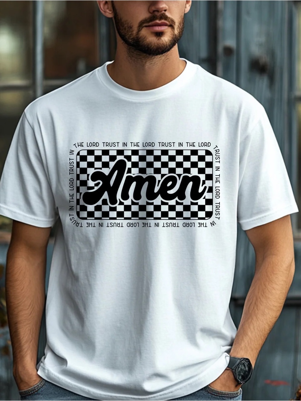 Amen Graphic T-Shirt - White